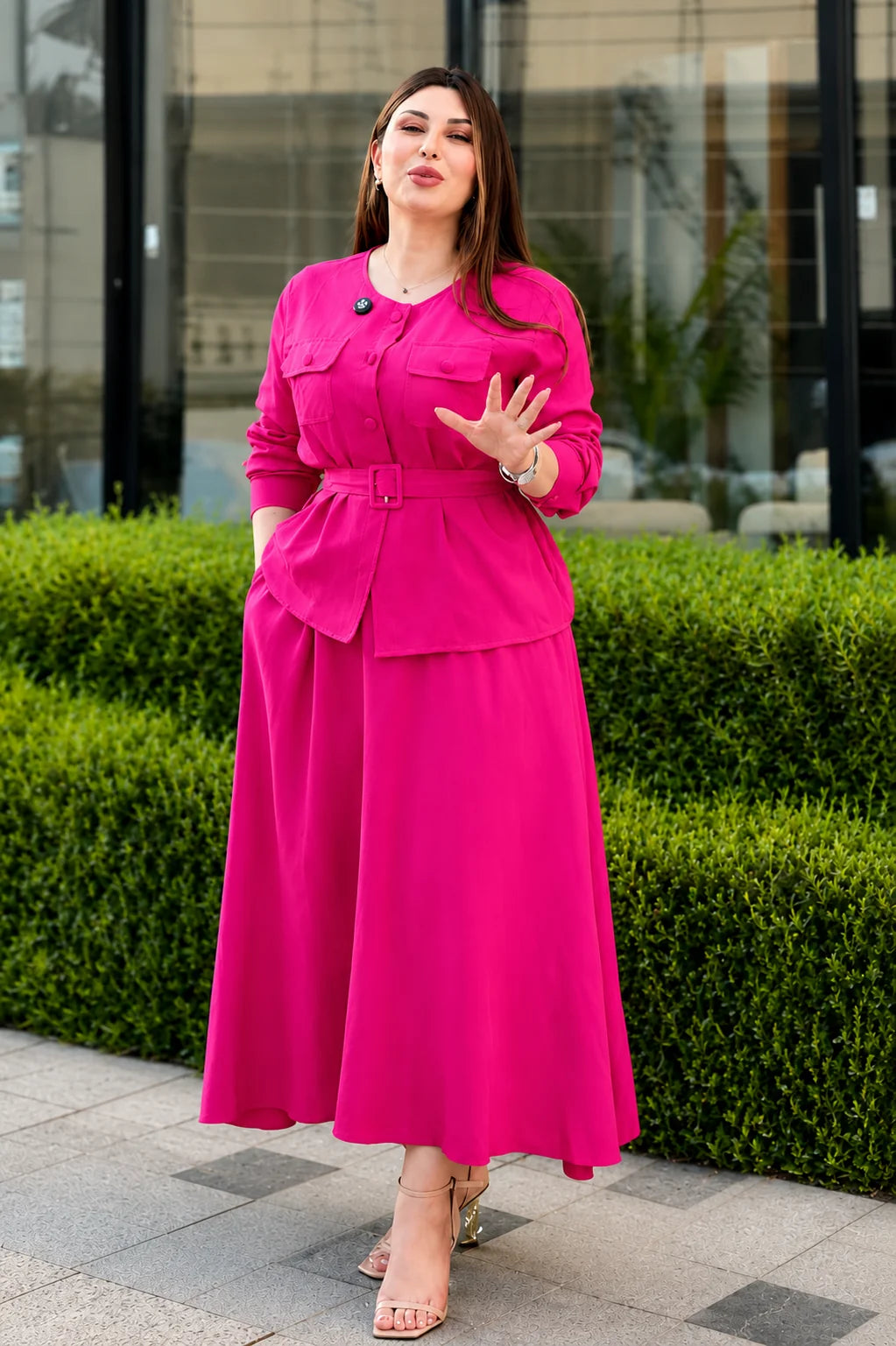 Women's Co-Ord Set with Belt