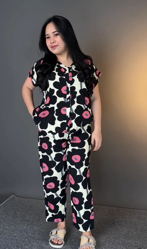 Floral rayon Co-Ord Set for Women