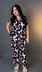 Floral rayon Co-Ord Set for Women