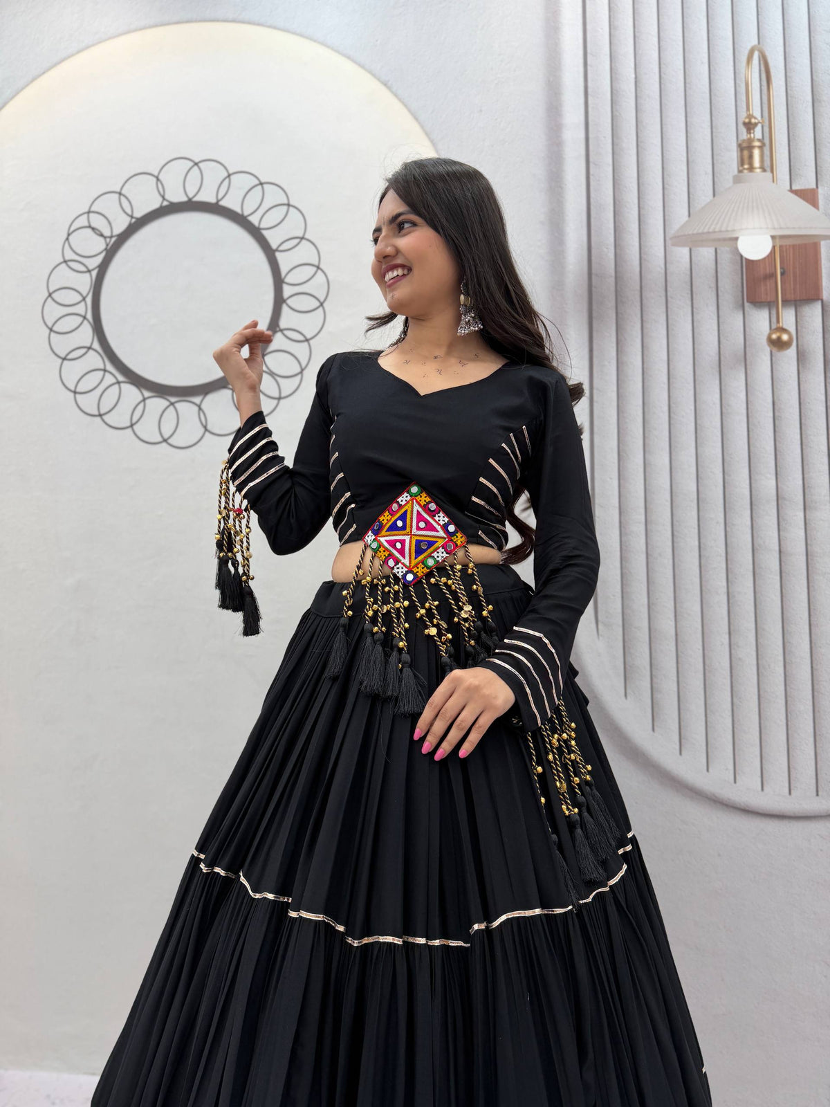 Navratri Special Black Lehenga Choli