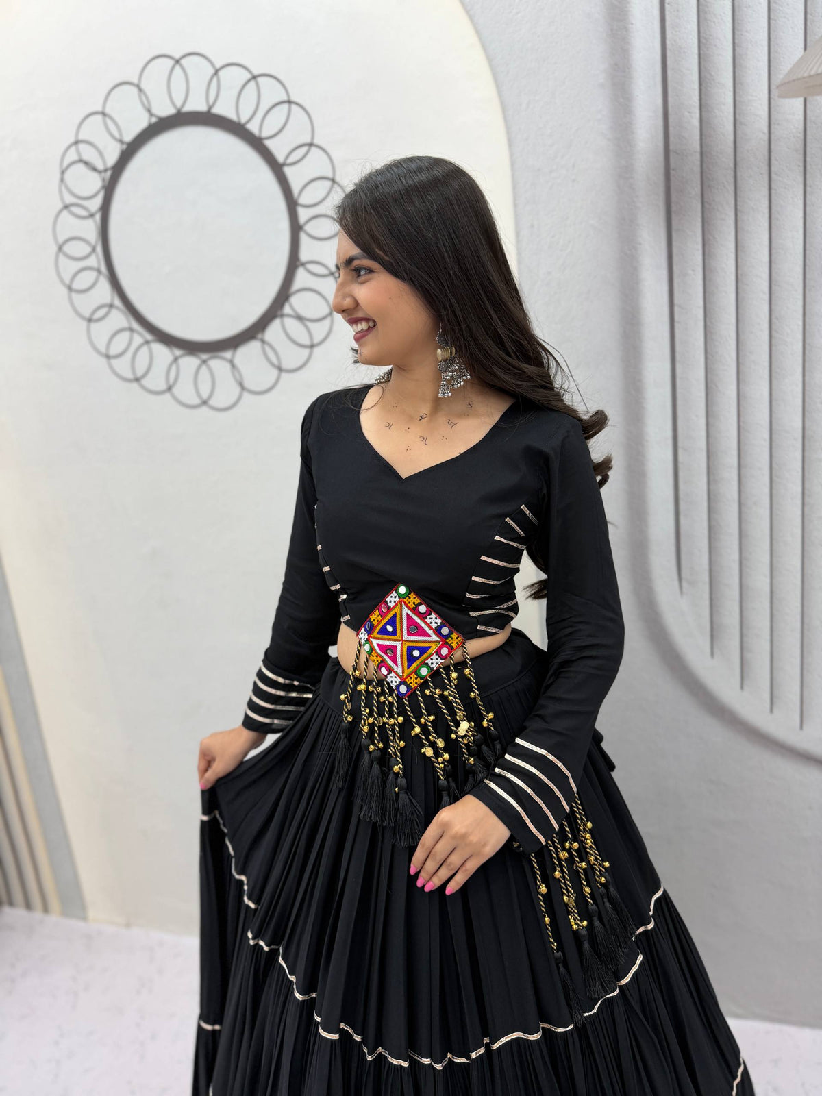 Navratri Special Black Lehenga Choli