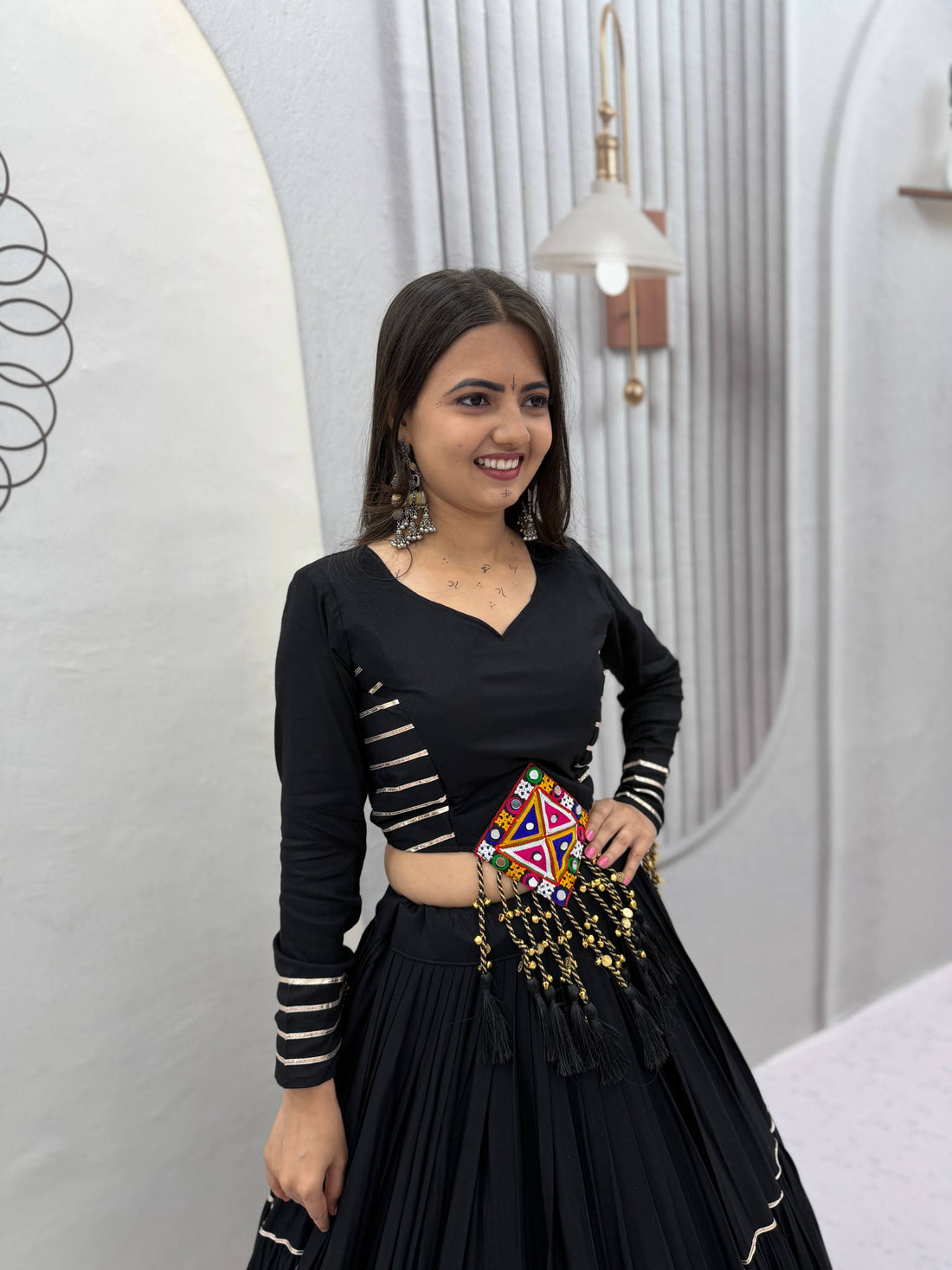 Navratri Special Black Lehenga Choli